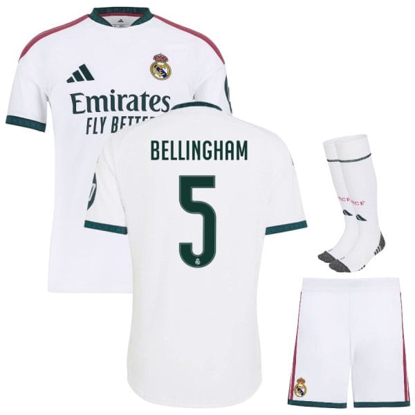 Maillot Real Madrid Kit Enfant Domicile 2026 2027 Bellingham