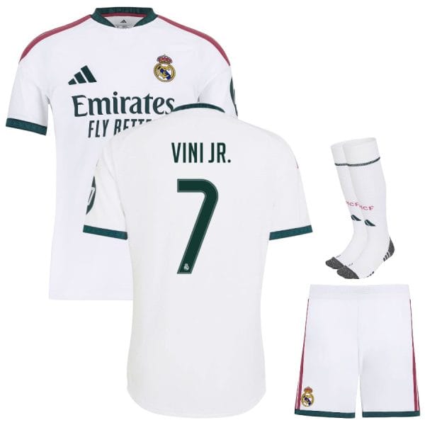 Maillot Real Madrid Kit Enfant Domicile 2026 2027 Vini Jr.
