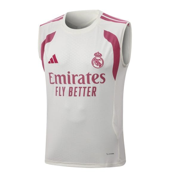 Débardeur Short Real Madrid 2026-2027 Beige Rouge