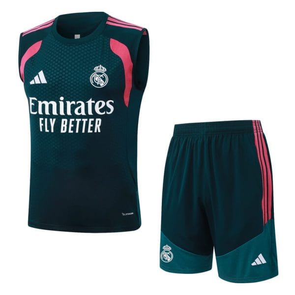 Débardeur Short Real Madrid 2026-2027 Bleu Petrole