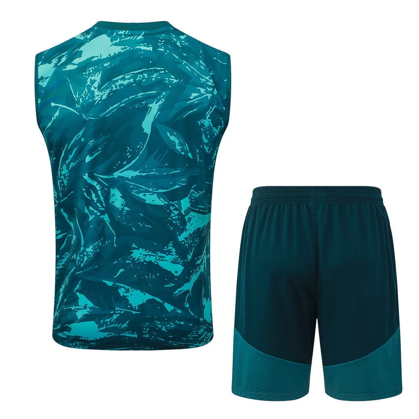 Debardeur Short Real Madrid 2026-2027 Vert Nuit (2)