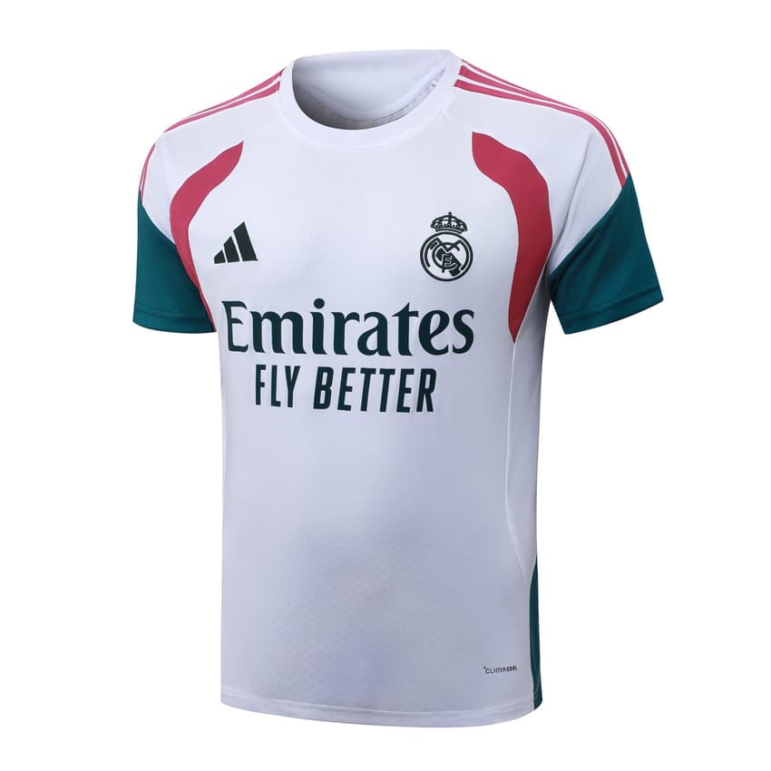 Ensemble Maillot Short Real Madrid 2026 2027 Blanc Rouge (4)