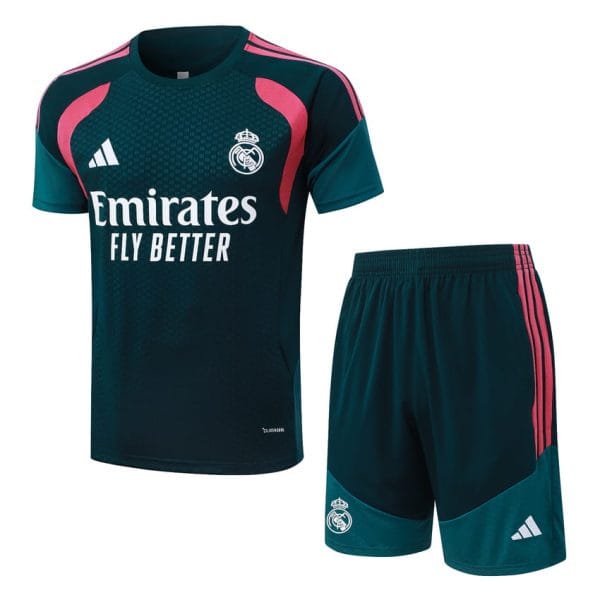 Ensemble Maillot Short Real Madrid 2026-2027 Bleu Petrole