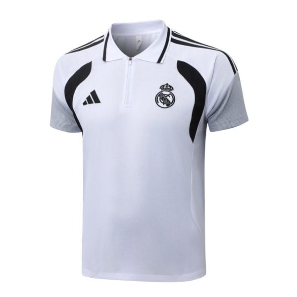Survetement Real Madrid Polo 2026 2027 Blanc Noir