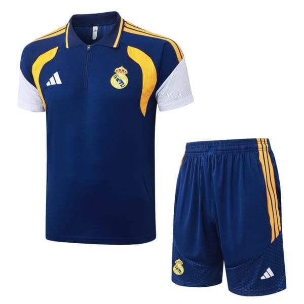 Survetement Real Madrid Polo 2026 2027 Bleu Fonce