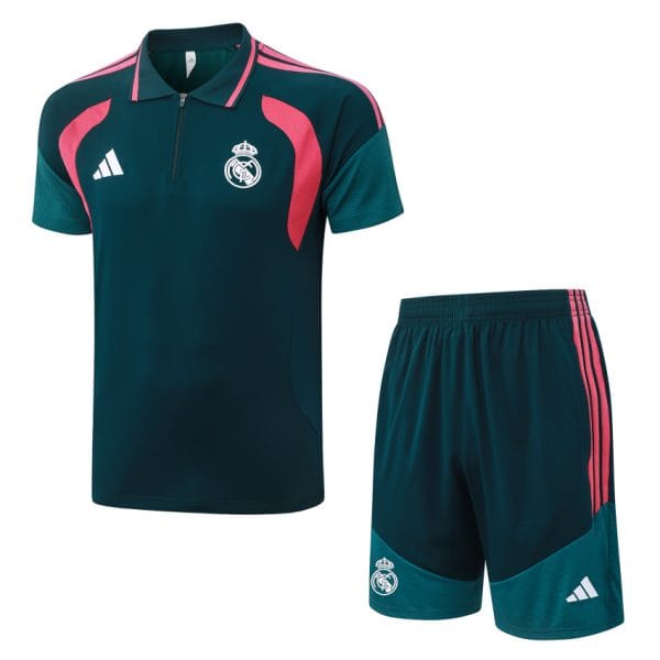 Survetement Real Madrid Polo 2026 2027 Bleu Petrole