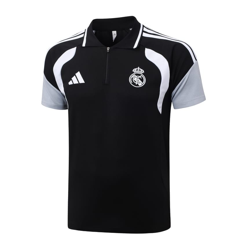 Survetement Real Madrid Polo 2026 2027 Noir Blanc (2)
