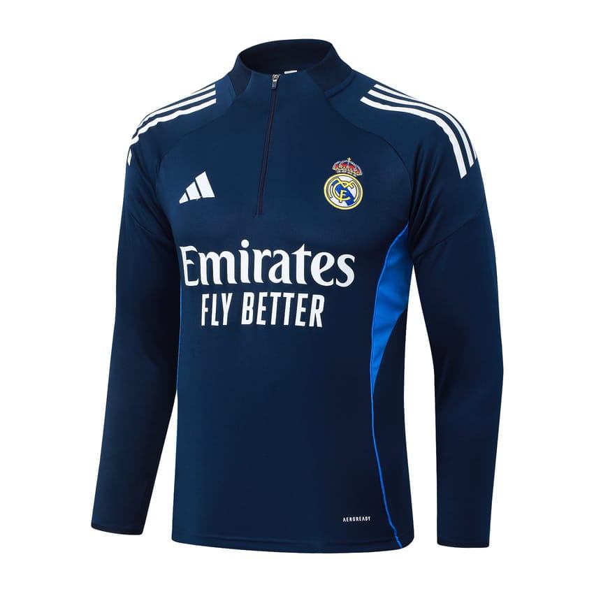 Survetement Real Madrid Training 2025 2026 Bleu Nuit