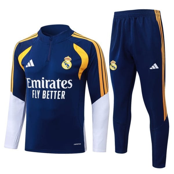 Survetement Real Madrid Training 2026 2027 Bleu Fonce