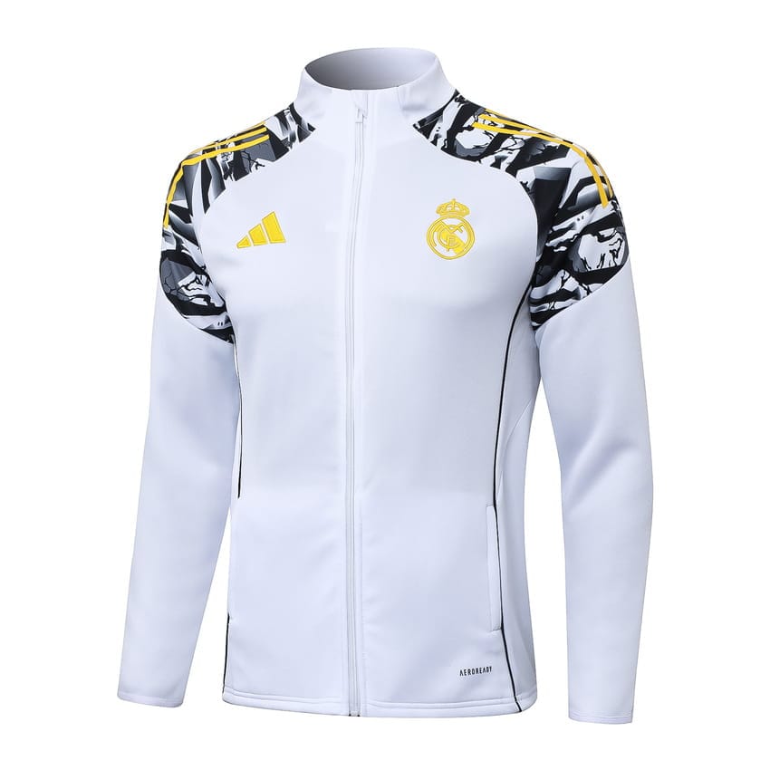 Survetement Real Madrid Veste 2025 2026 Blanc Tache
