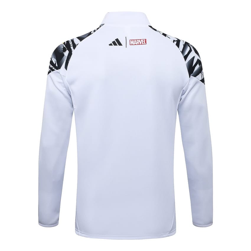 Survetement Real Madrid Veste 2025 2026 Blanc Tache