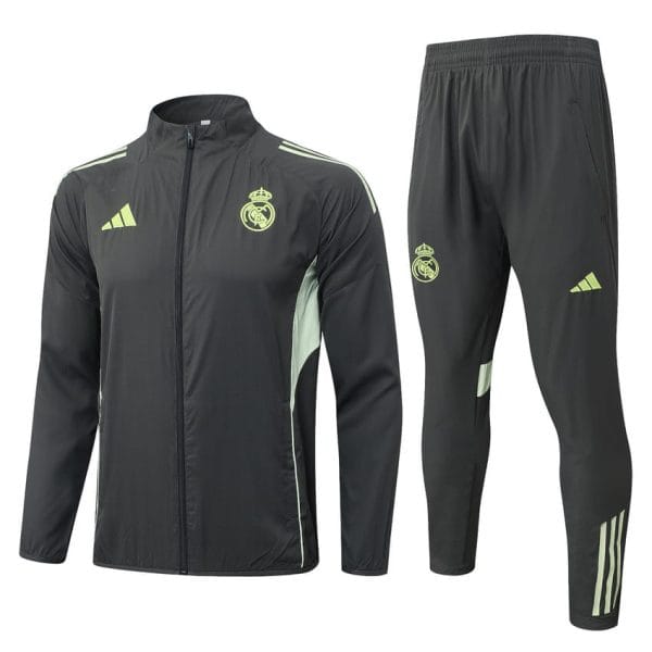 Survetement Real Madrid Veste 2025 2026 Noir Jaune