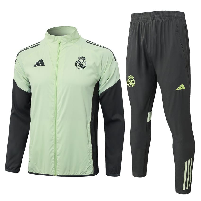 Survetement Real Madrid Veste 2025 2026 Vert Pastel (1)