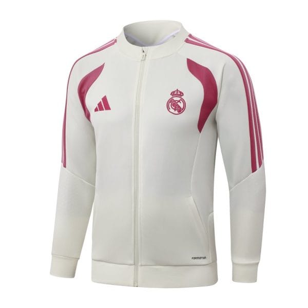 Survetement Real Madrid Veste 2026-2027 Beige Rouge