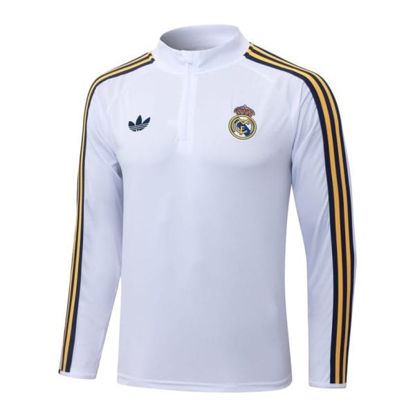 Survetement Real Madrid Veste 2026 2027 Blanc Clair