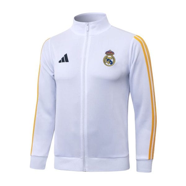 Survetement Real Madrid Veste 2026-2027 Blanc Jaune