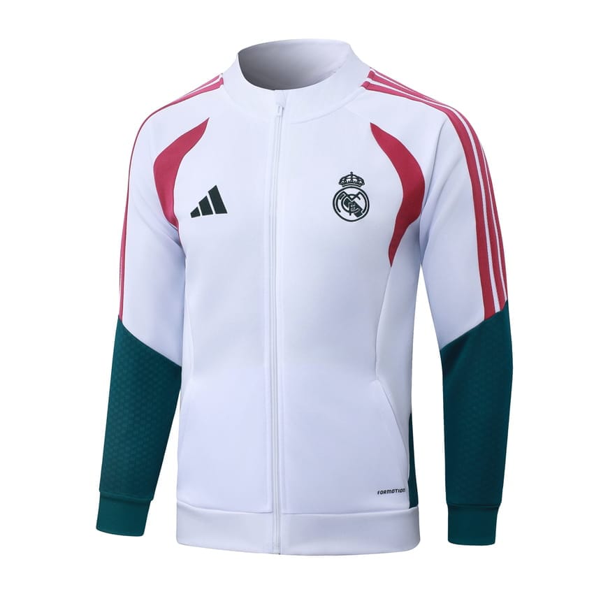 Survetement Real Madrid Veste 2026 2027 Blanc Rouge (2)