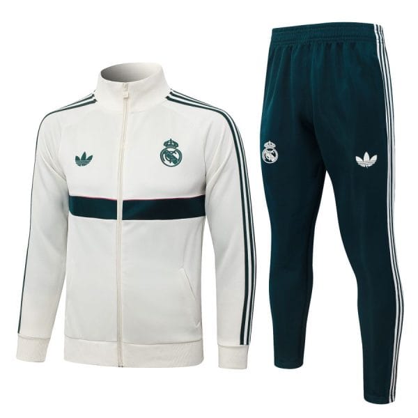 Survetement Real Madrid Veste 2026-2027 Blanc Vert