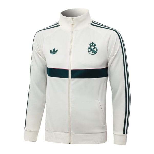Survetement Real Madrid Veste 2026-2027 Blanc Vert