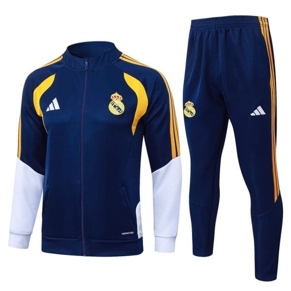 Survetement Real Madrid Veste 2026 2027 Bleu Fonce