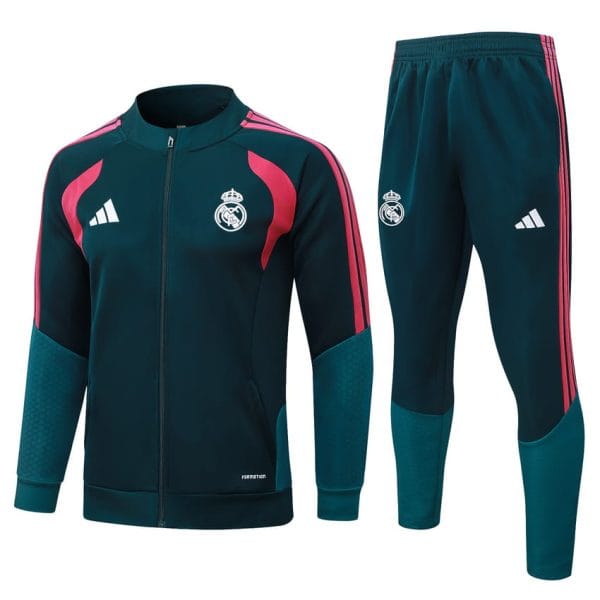 Survetement Real Madrid Veste 2026 2027 Bleu Petrole