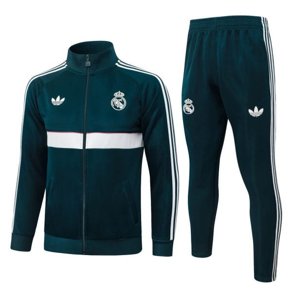Survetement Real Madrid Veste 2026 2027 Vert Fonce