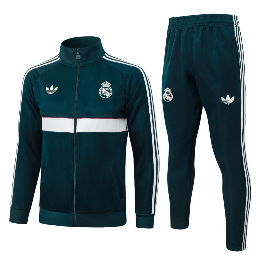 Survetement Real Madrid Veste 2026 2027 Vert Fonce