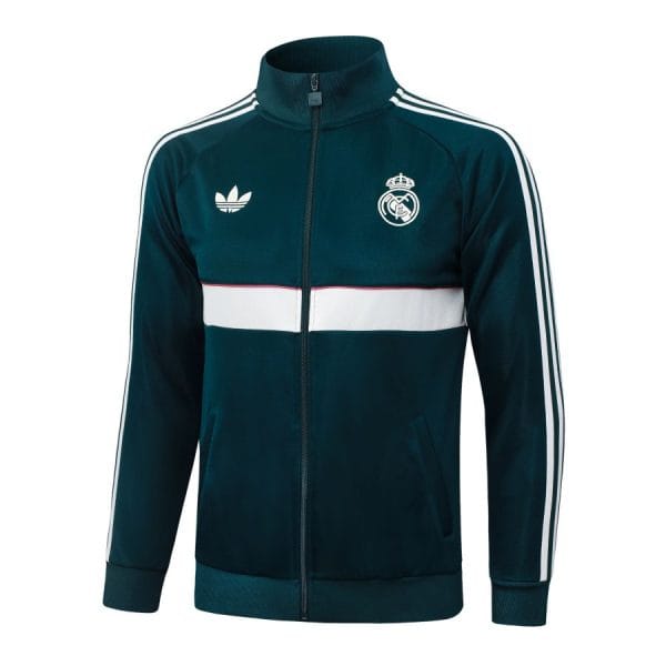 Survetement Real Madrid Veste 2026 2027 Vert Fonce